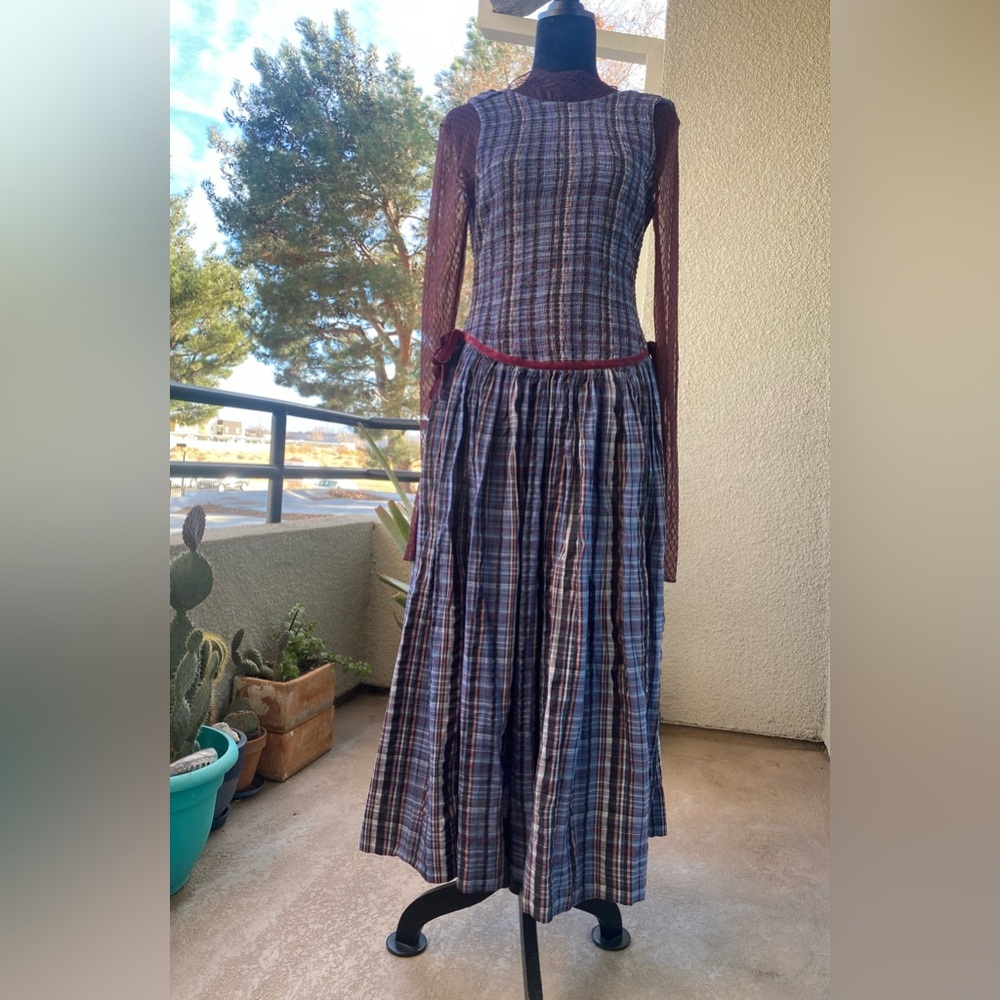 Medium Nightingale Plaid Midi Dress